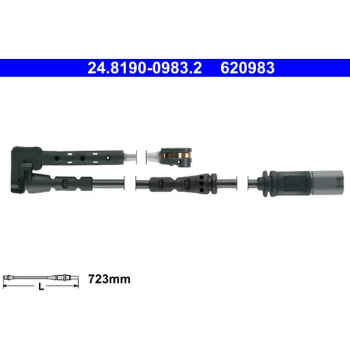 Výstražný kontakt opotrebenia brzdového obloženia ATE 24.8190-0983.2