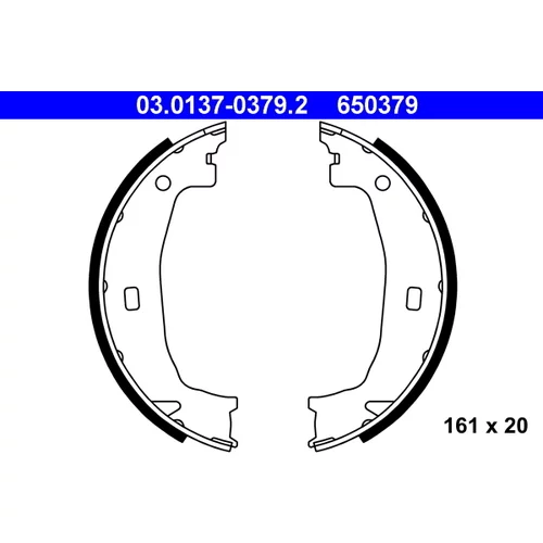 Sada brzd. čeľustí parkov. brzdy ATE 03.0137-0379.2