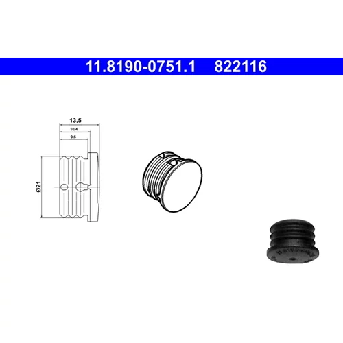Tesnenie/Ochranná zátka ATE 11.8190-0751.1