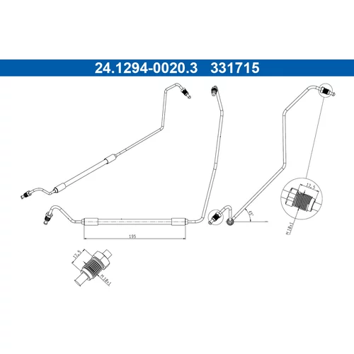 Brzdová hadica ATE 24.1294-0020.3