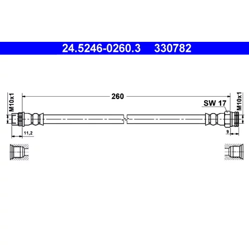 Brzdová hadica ATE 24.5246-0260.3