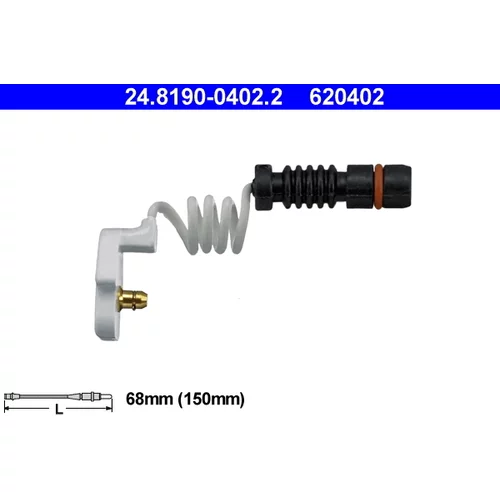 Výstražný kontakt opotrebenia brzdového obloženia ATE 24.8190-0402.2