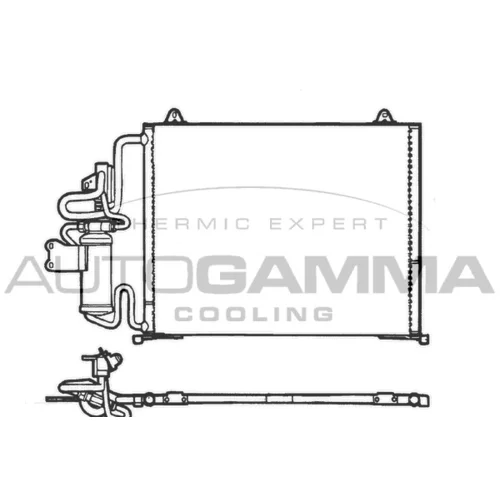Kondenzátor klimatizácie AUTOGAMMA 101809