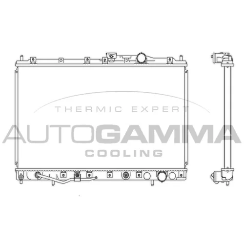 Chladič motora AUTOGAMMA 102175