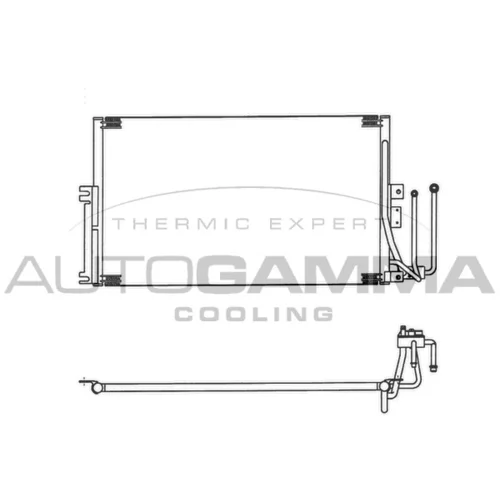 Kondenzátor klimatizácie AUTOGAMMA 102744
