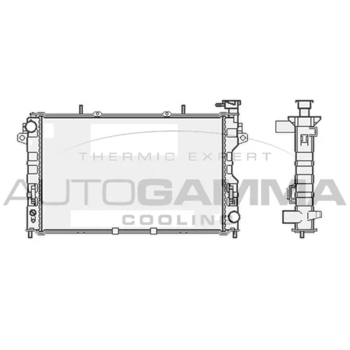 Chladič motora AUTOGAMMA 102862