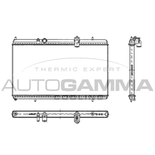 Chladič motora AUTOGAMMA 103642