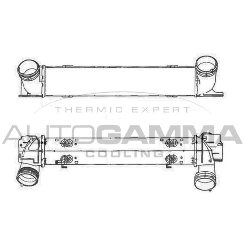 Chladič plniaceho vzduchu AUTOGAMMA 104938