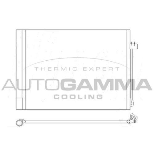 Kondenzátor klimatizácie AUTOGAMMA 105424