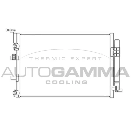 Kondenzátor klimatizácie AUTOGAMMA 105882