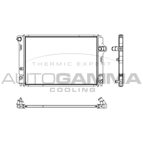 Chladič motora AUTOGAMMA 107243