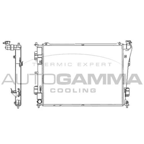 Chladič motora AUTOGAMMA 107389