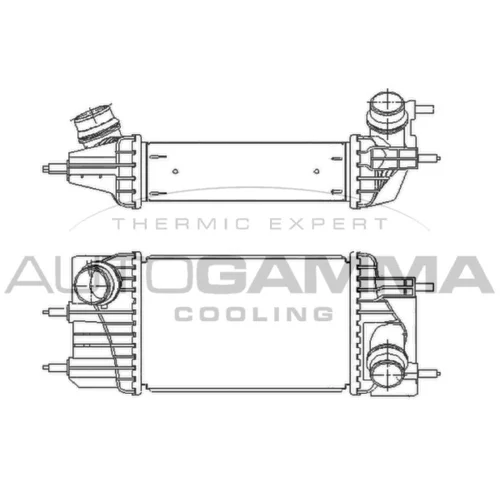 Chladič plniaceho vzduchu AUTOGAMMA 110019