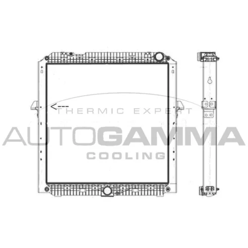 Chladič motora AUTOGAMMA 405522