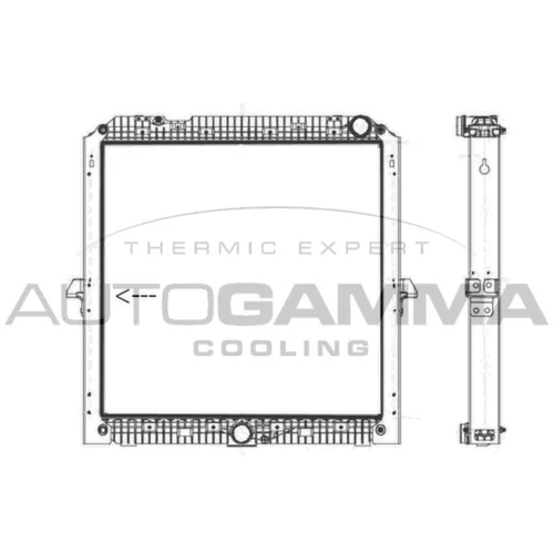 Chladič motora AUTOGAMMA 405524