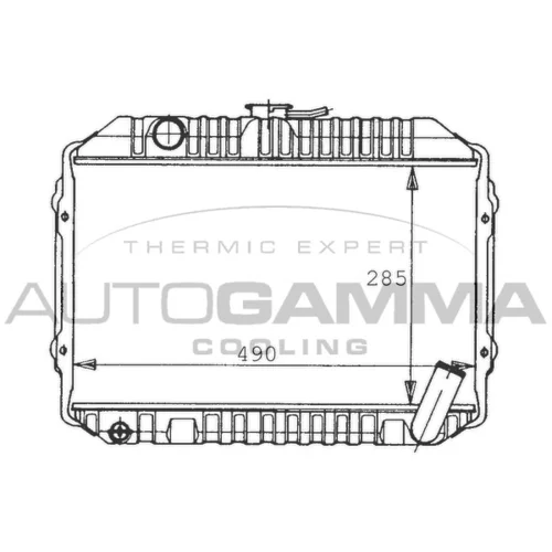 Chladič motora AUTOGAMMA 100437