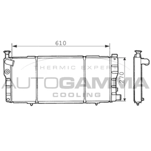 Chladič motora AUTOGAMMA 100743