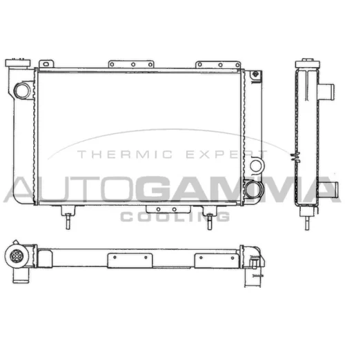 Chladič motora AUTOGAMMA 100820