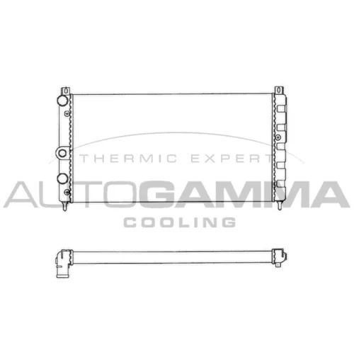 Chladič motora AUTOGAMMA 101445