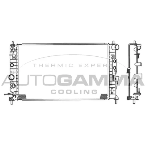 Chladič motora AUTOGAMMA 102415