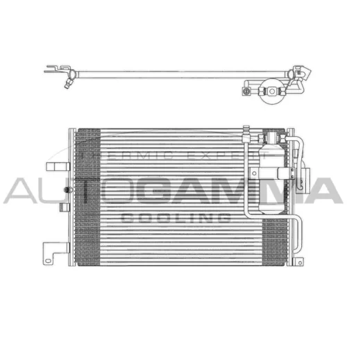 Kondenzátor klimatizácie AUTOGAMMA 102774
