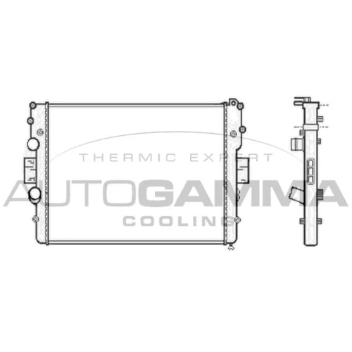 Chladič motora AUTOGAMMA 104270