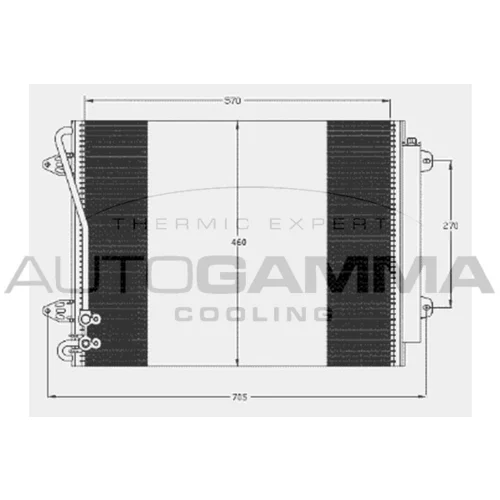 Kondenzátor klimatizácie AUTOGAMMA 105038