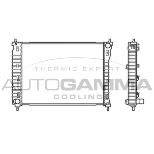 Chladič motora AUTOGAMMA 105043