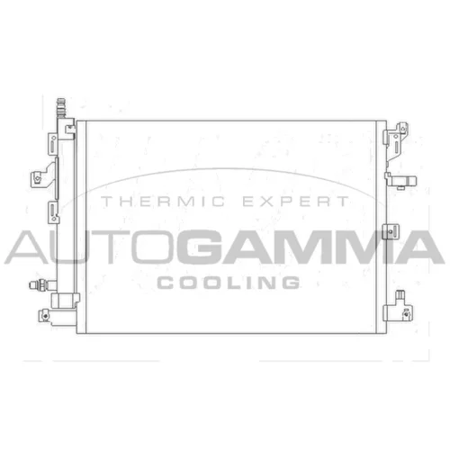 Kondenzátor klimatizácie AUTOGAMMA 105347