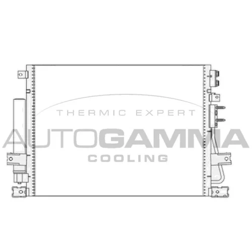 Kondenzátor klimatizácie AUTOGAMMA 107606