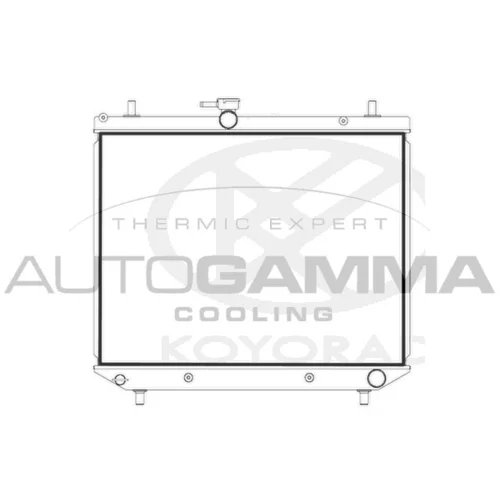 Chladič motora AUTOGAMMA 107748