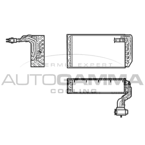 Výparník klimatizácie AUTOGAMMA 112027