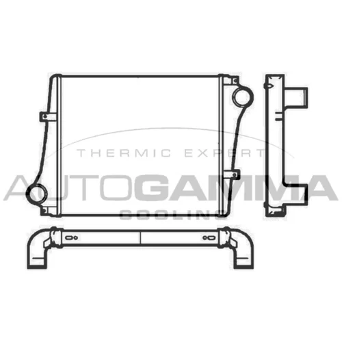 Chladič plniaceho vzduchu AUTOGAMMA 404974