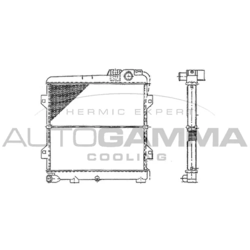 Chladič motora AUTOGAMMA 100115