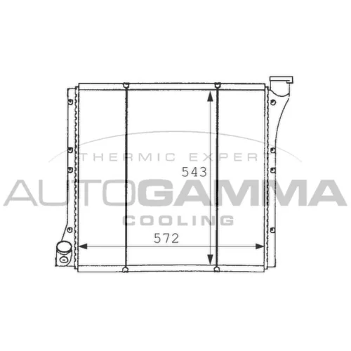 Chladič motora AUTOGAMMA 101063