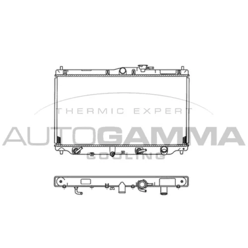 Chladič motora AUTOGAMMA 101993