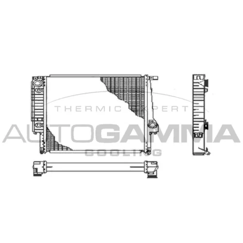 Chladič motora AUTOGAMMA 102036