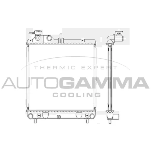Chladič motora AUTOGAMMA 102124