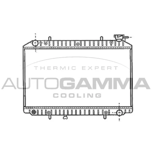Chladič motora AUTOGAMMA 102201