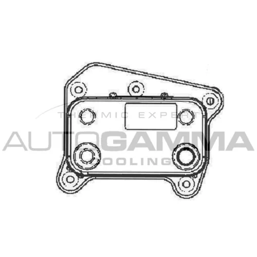 Chladič motorového oleja AUTOGAMMA 102511
