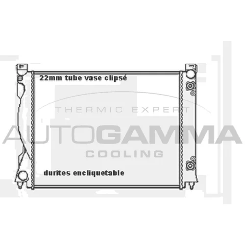 Chladič motora AUTOGAMMA 104030