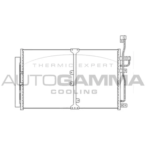 Kondenzátor klimatizácie AUTOGAMMA 104450
