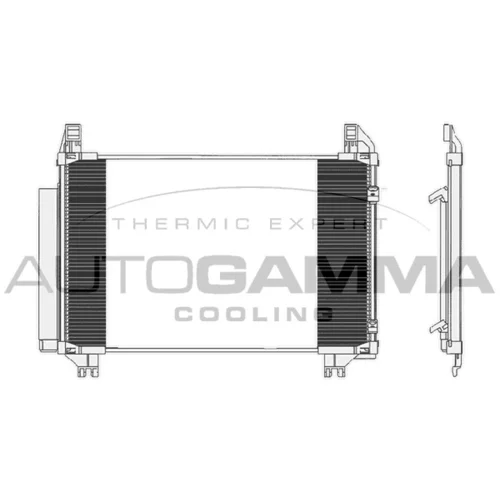 Kondenzátor klimatizácie AUTOGAMMA 104924