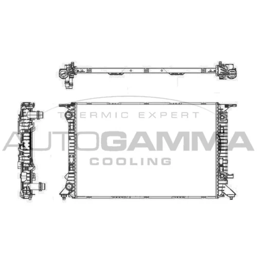 Chladič motora AUTOGAMMA 105156
