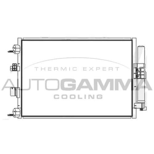 Kondenzátor klimatizácie AUTOGAMMA 107892