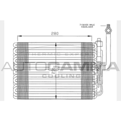 Výparník klimatizácie AUTOGAMMA 112007