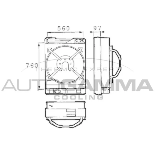 Chladič motora AUTOGAMMA 400450