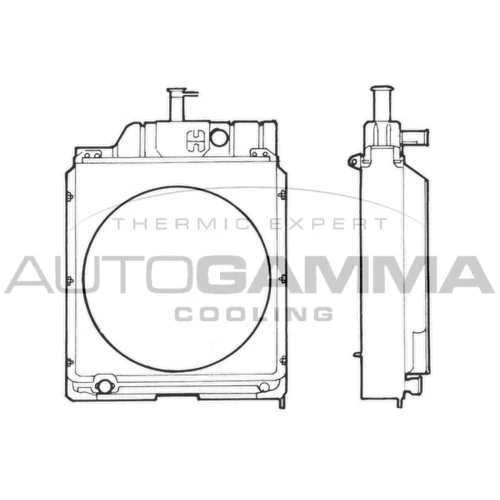 Chladič motora AUTOGAMMA 400530
