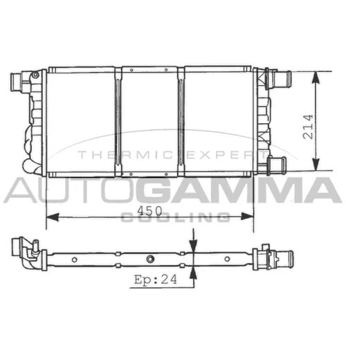 Chladič motora AUTOGAMMA 101297