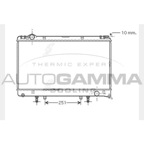 Chladič motora AUTOGAMMA 104282